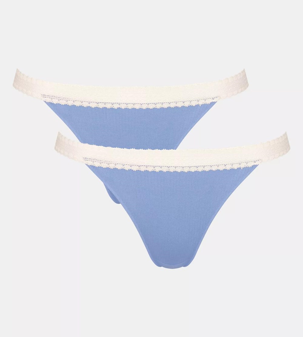 Sloggi Go Żebrowany Brazilian Brief Riviera | 75941-QXFV