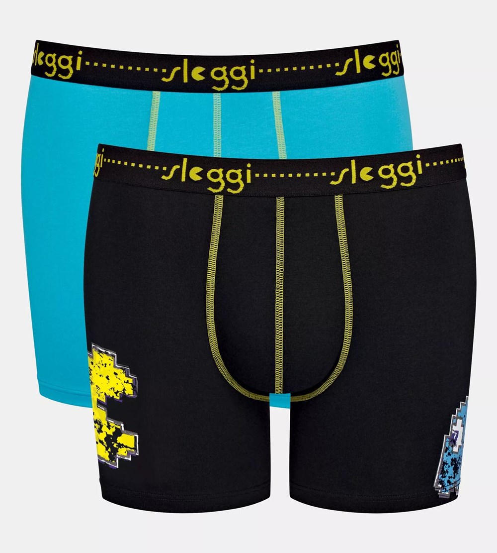 Sloggi Pacman Start Shorts Niebieskie Ciemny | 56817-RLQE