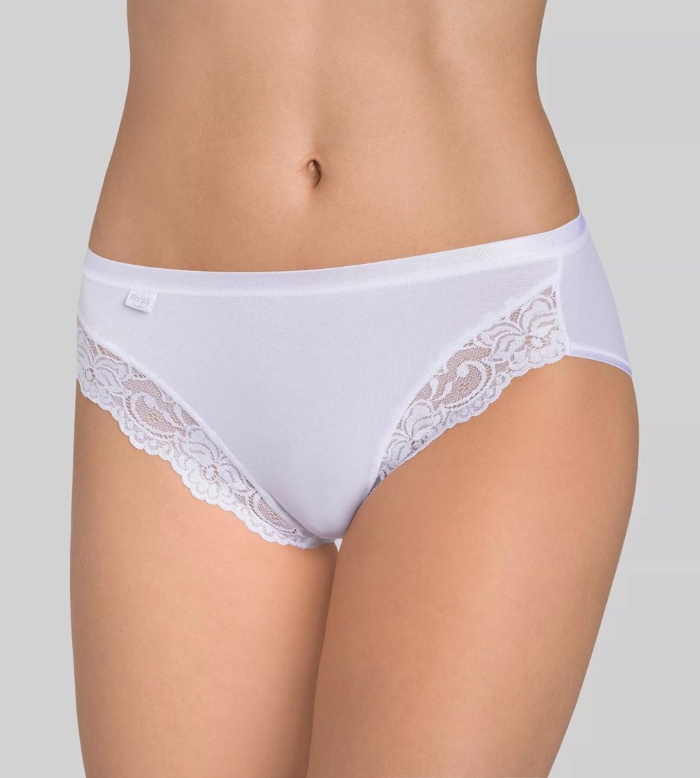 Sloggi Romance Tai Brief Białe | 78906-TLED