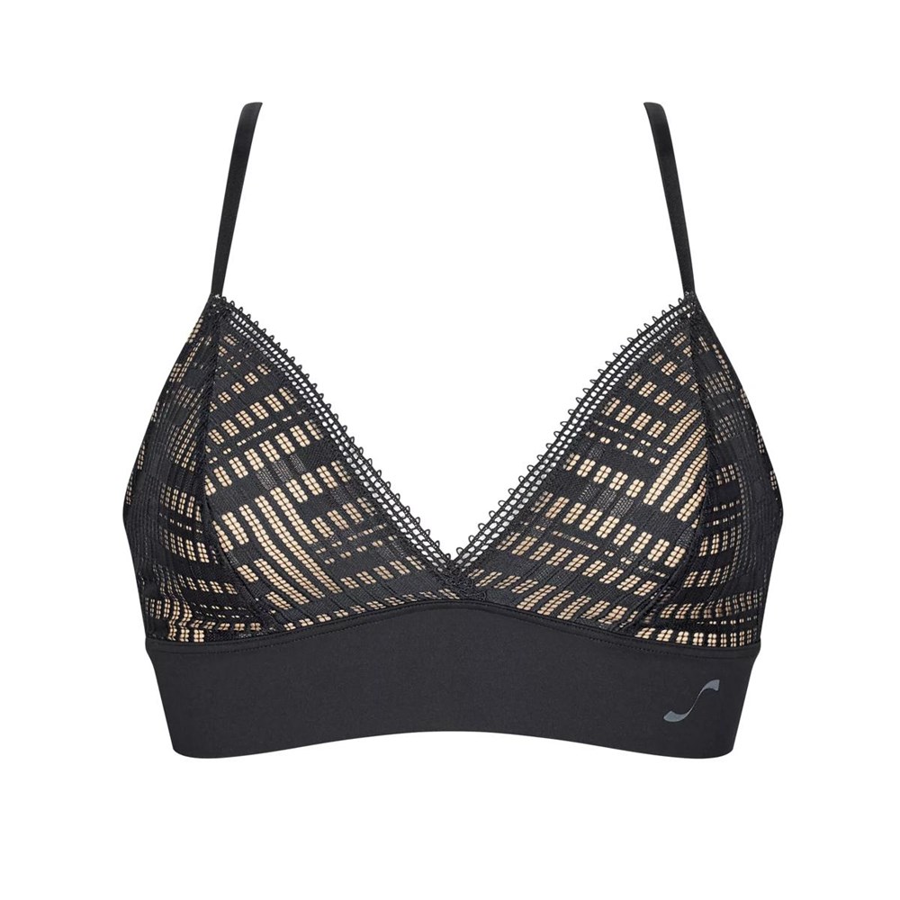 Sloggi S Seven Bralette Czarne | 03148-HPWL