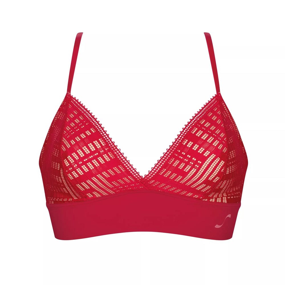 Sloggi S Seven Bralette Czerwone | 52306-XUOG