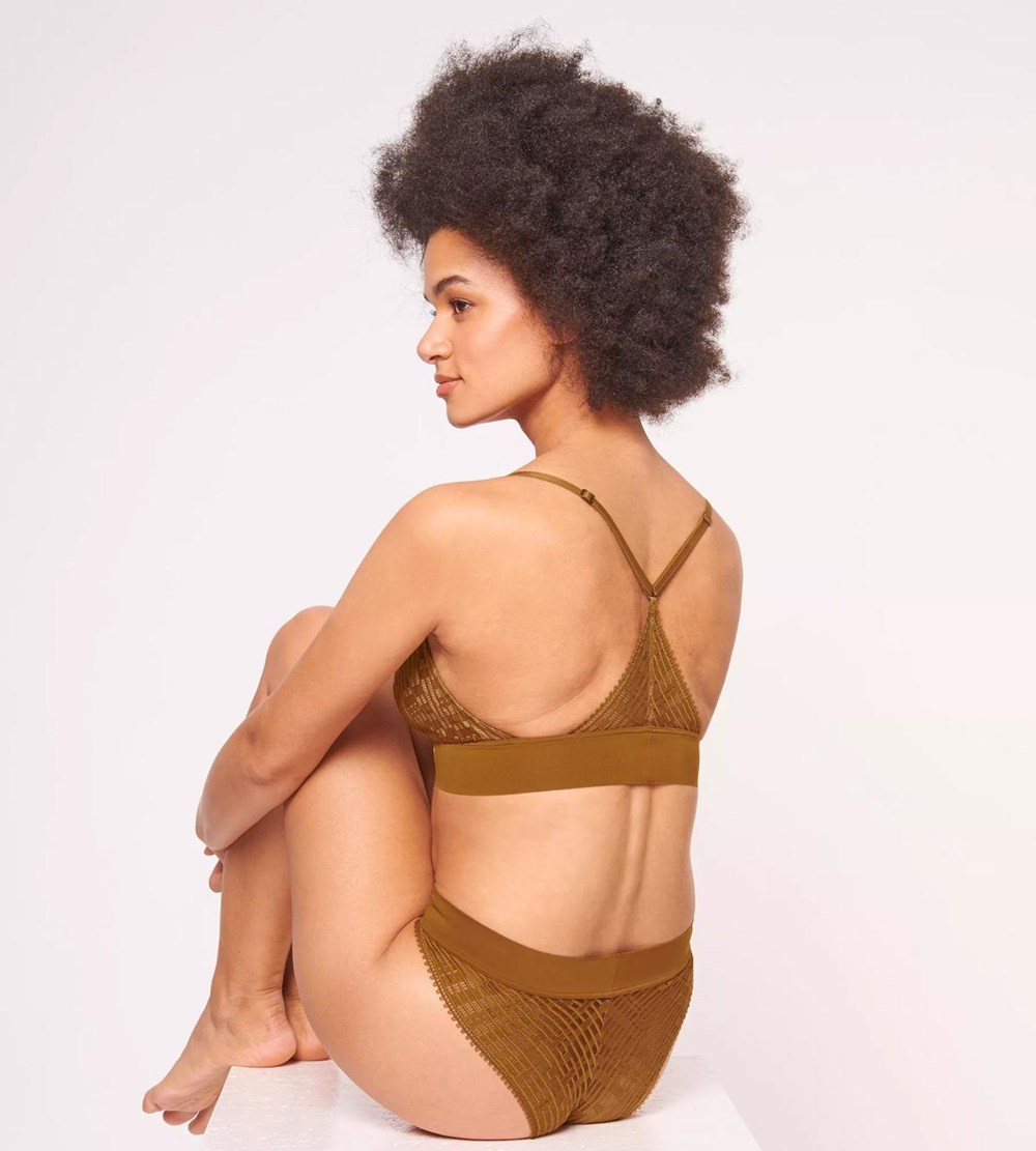 Sloggi S Seven Bralette Złote | 37465-SWZL