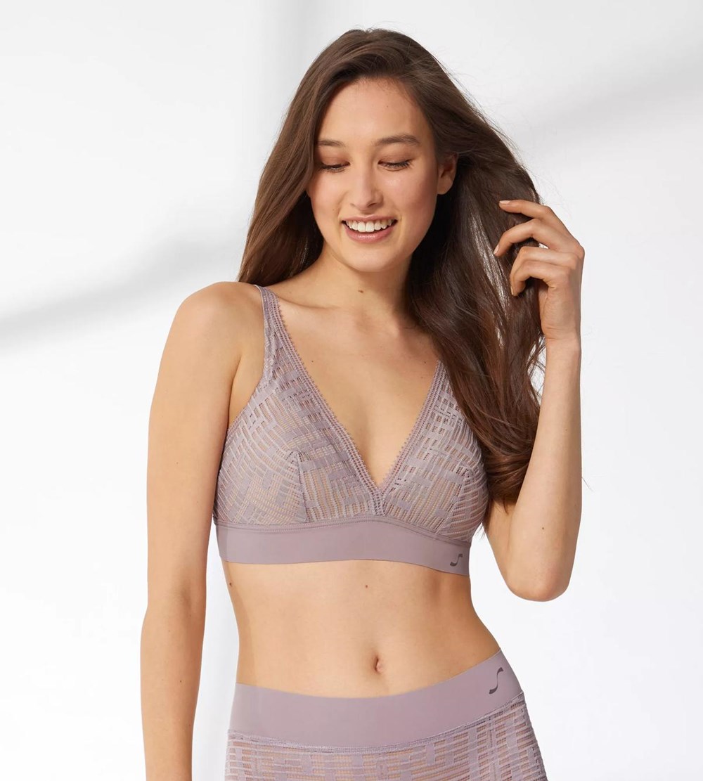 Sloggi S Seven Watowany Bra Sea Fog | 45963-KHOL