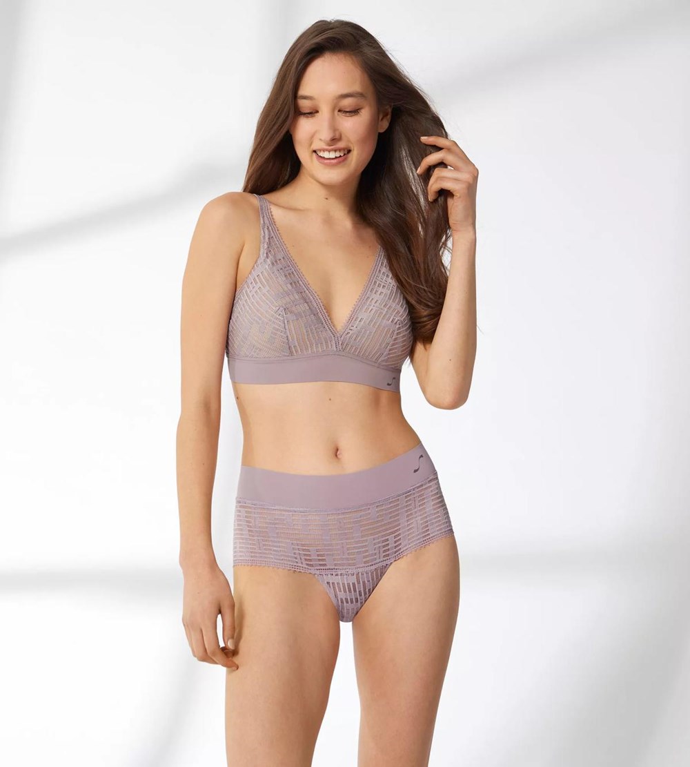 Sloggi S Seven Watowany Bra Sea Fog | 45963-KHOL