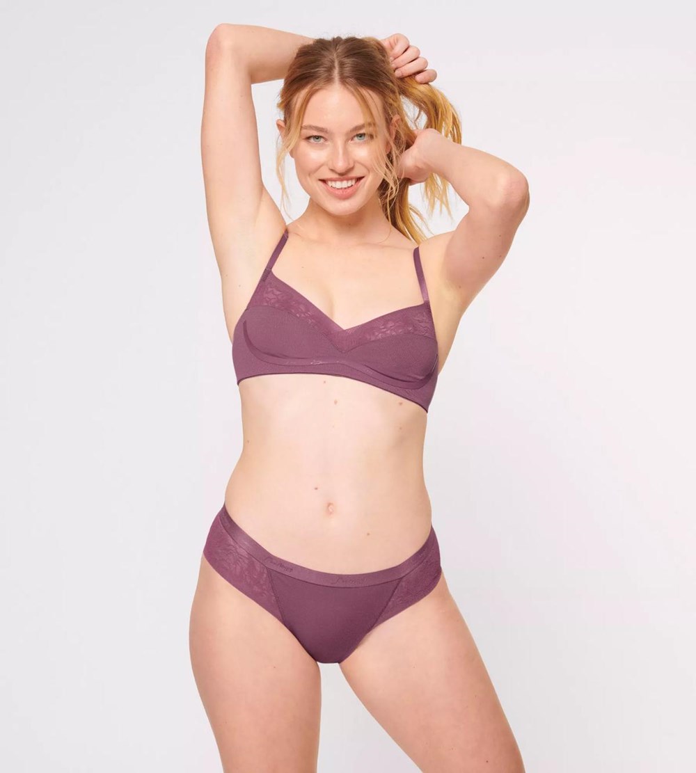 Sloggi S Shadow Brazilian Brief Lila Clover | 60751-VTIP