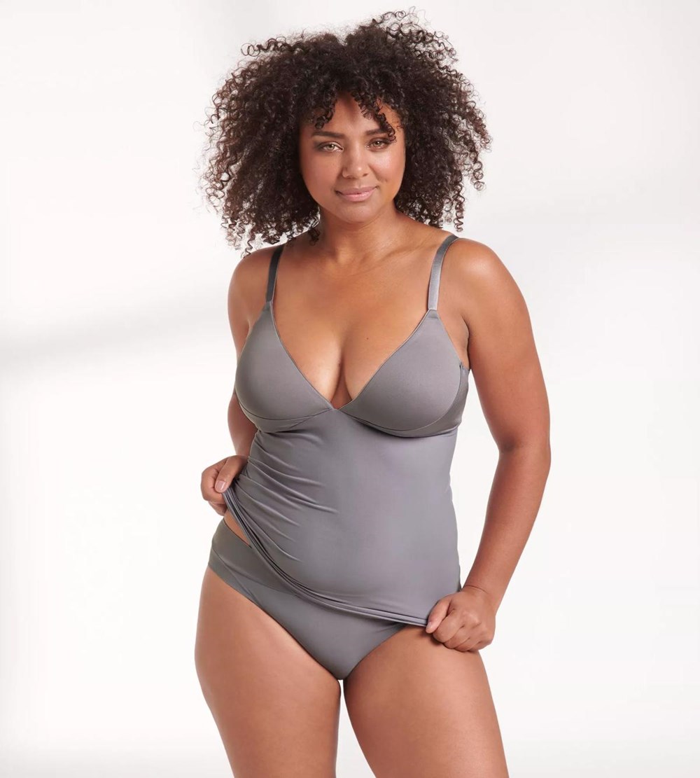 Sloggi S Smooth Bra-shirt Szare | 86540-YEXL