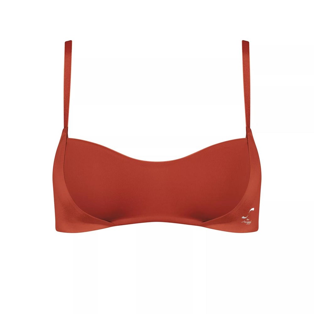 Sloggi S Smooth Non-wired Bra Pomarańczowe | 20571-NHBO