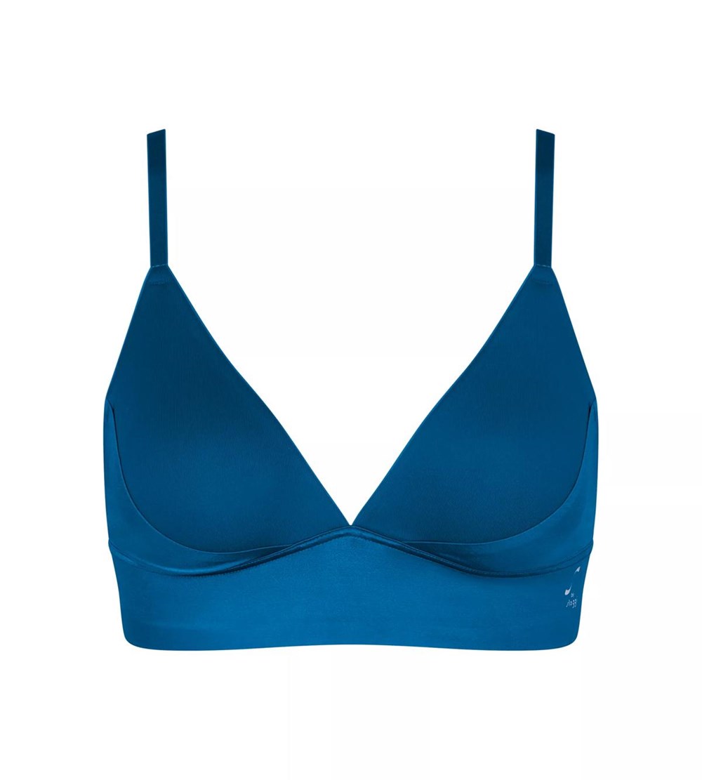 Sloggi S Smooth Watowany Bra Niebieskie | 94751-DATL