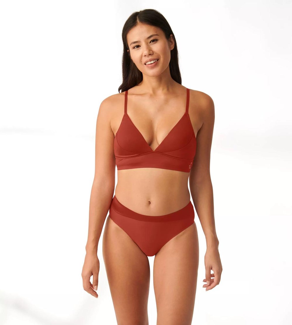 Sloggi S Smooth Watowany Bra Pomarańczowe | 69285-LHMT