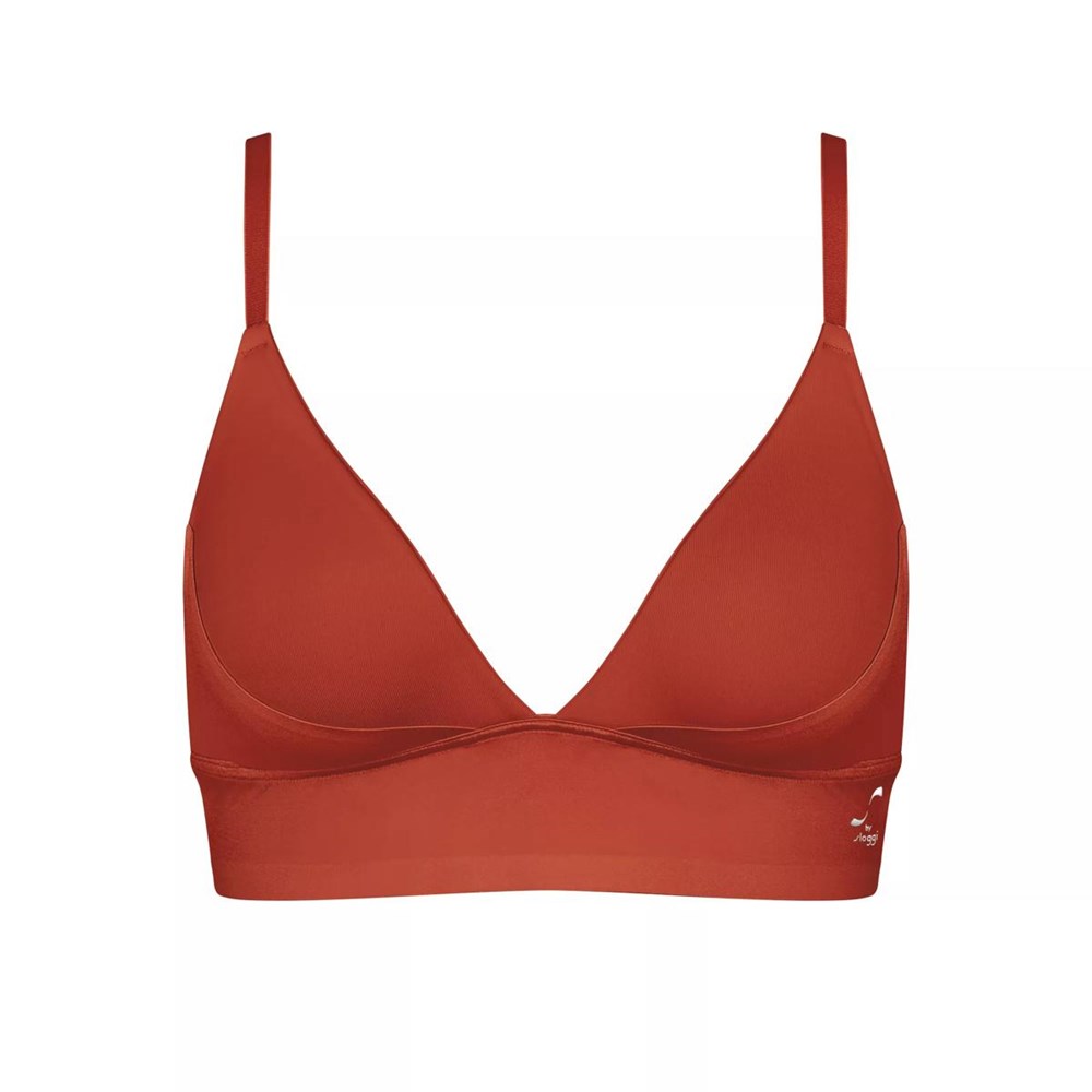 Sloggi S Smooth Watowany Bra Pomarańczowe | 69285-LHMT