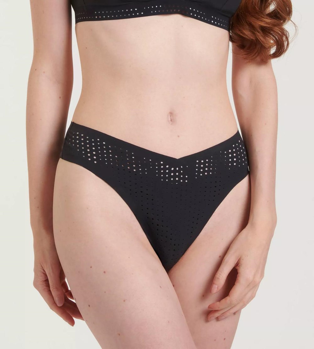 Sloggi Shore Arienzo Bikini Tai Czarne | 14089-GQVM