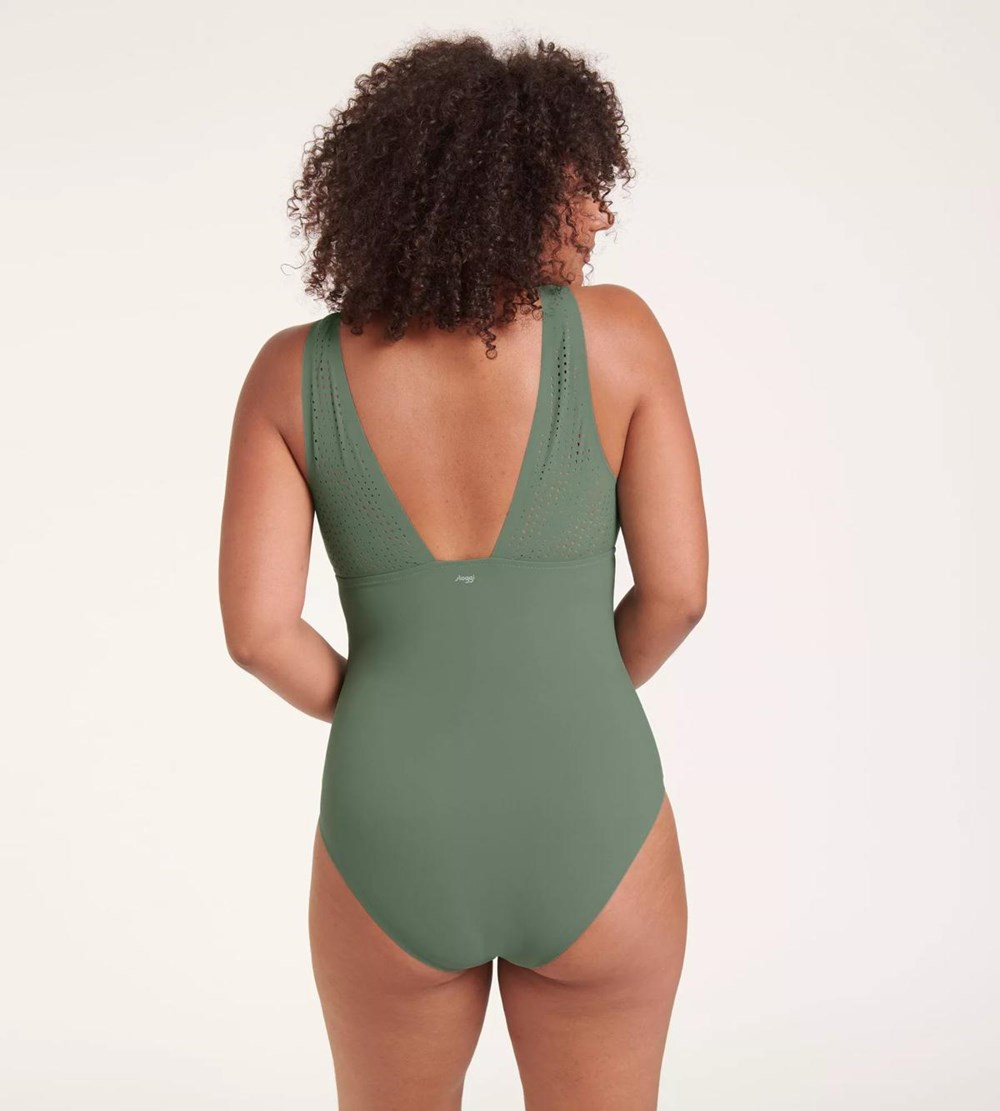 Sloggi Shore Arienzo Swimsuit Zielone | 10327-MNPJ