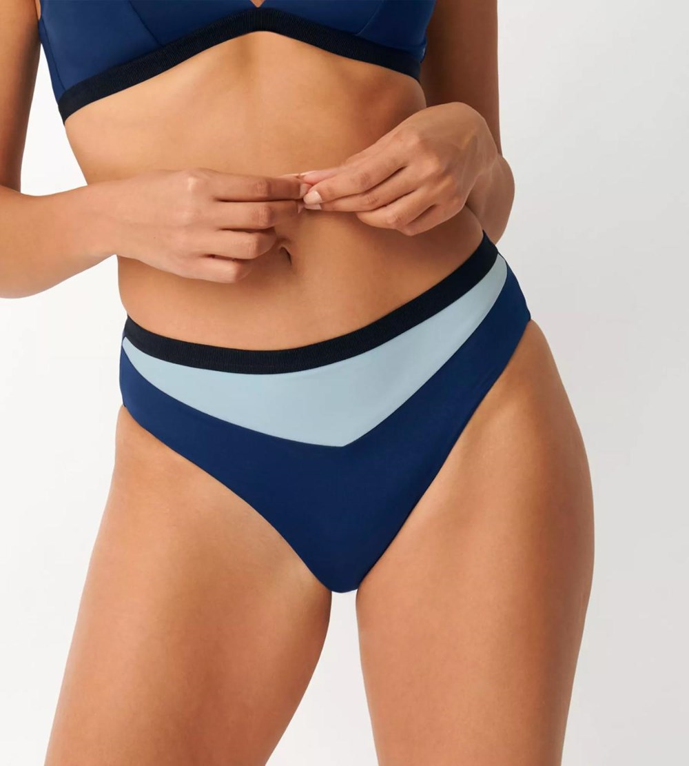 Sloggi Shore Blue Acara Bikini Tai Niebieskie | 02938-FKUQ