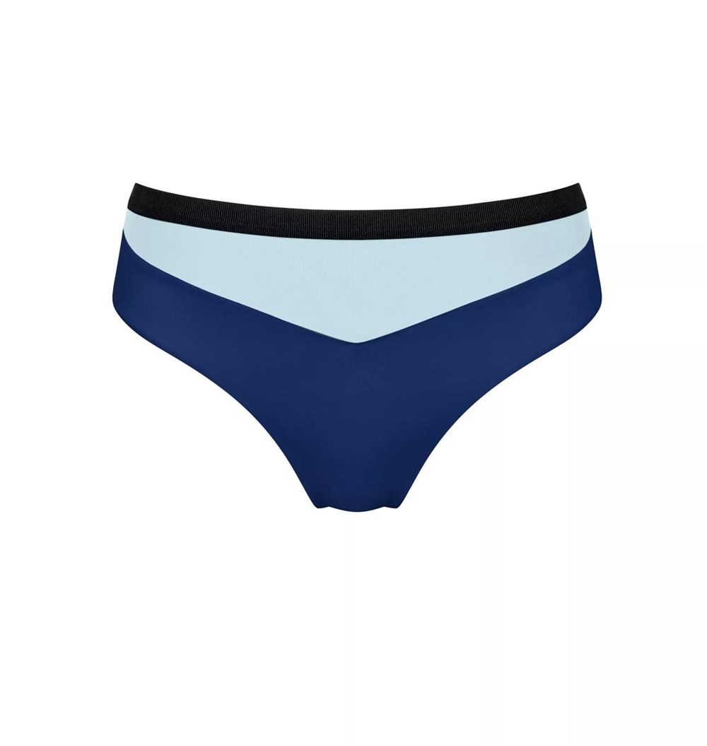 Sloggi Shore Blue Acara Bikini Tai Niebieskie | 02938-FKUQ