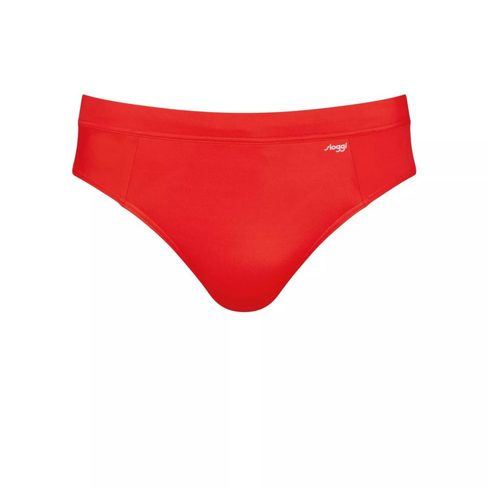 Sloggi Shore Chukk Swim Slip Czerwone | 98523-OKCH