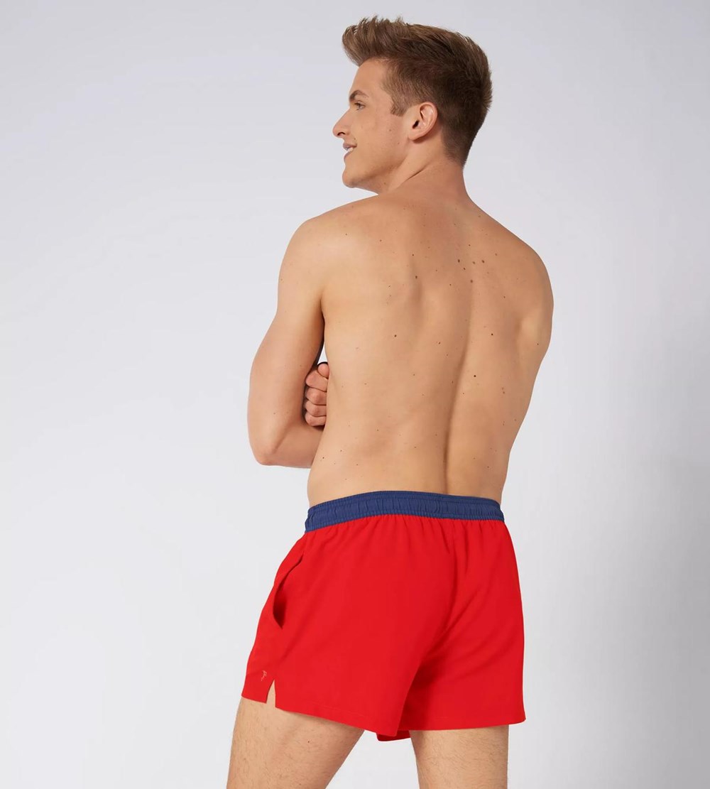 Sloggi Shore Chukk Swimshorts Czerwone | 50693-VNZM