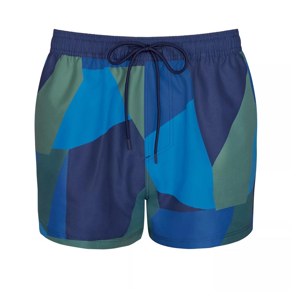 Sloggi Shore Cocos Islands Swimshorts Niebieskie Ciemny | 69723-MDQE