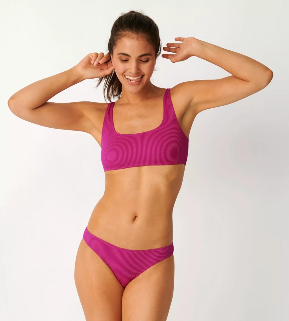 Sloggi Shore Dottyback Bikini Mini Fuksja Kwiaty | 10895-CZLF