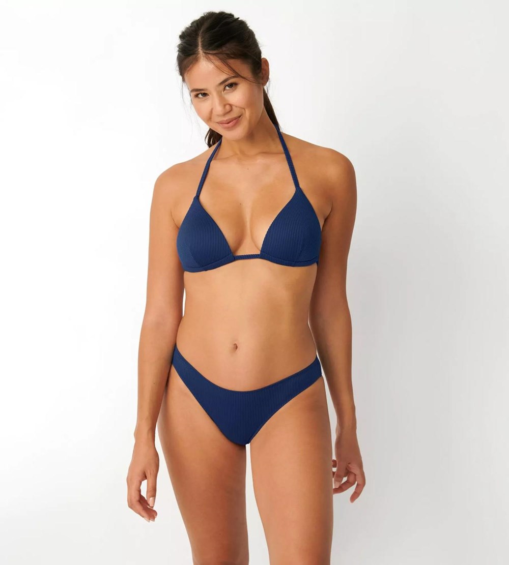 Sloggi Shore Dottyback Bikini Mini Niebieskie | 79128-BENL