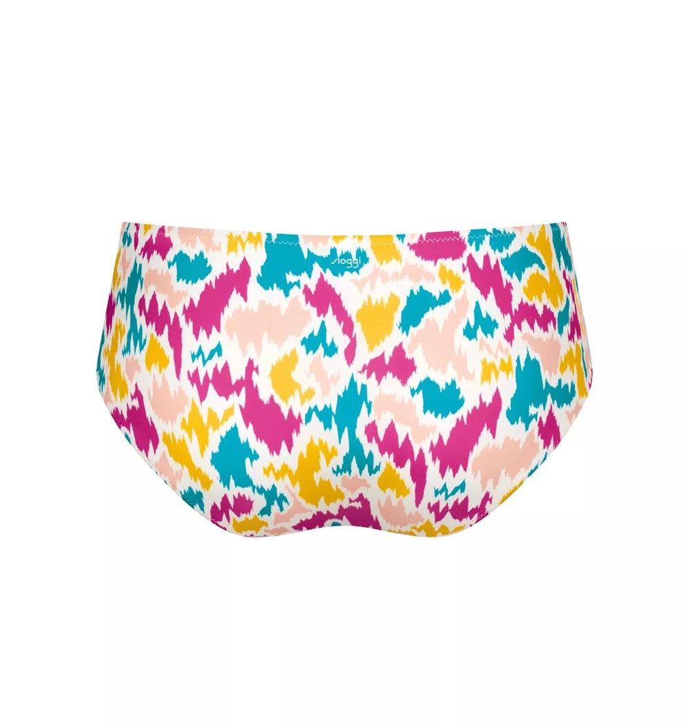 Sloggi Shore Fancy Guppy Bikini Midi Brief Multicolour | 43218-PMGH