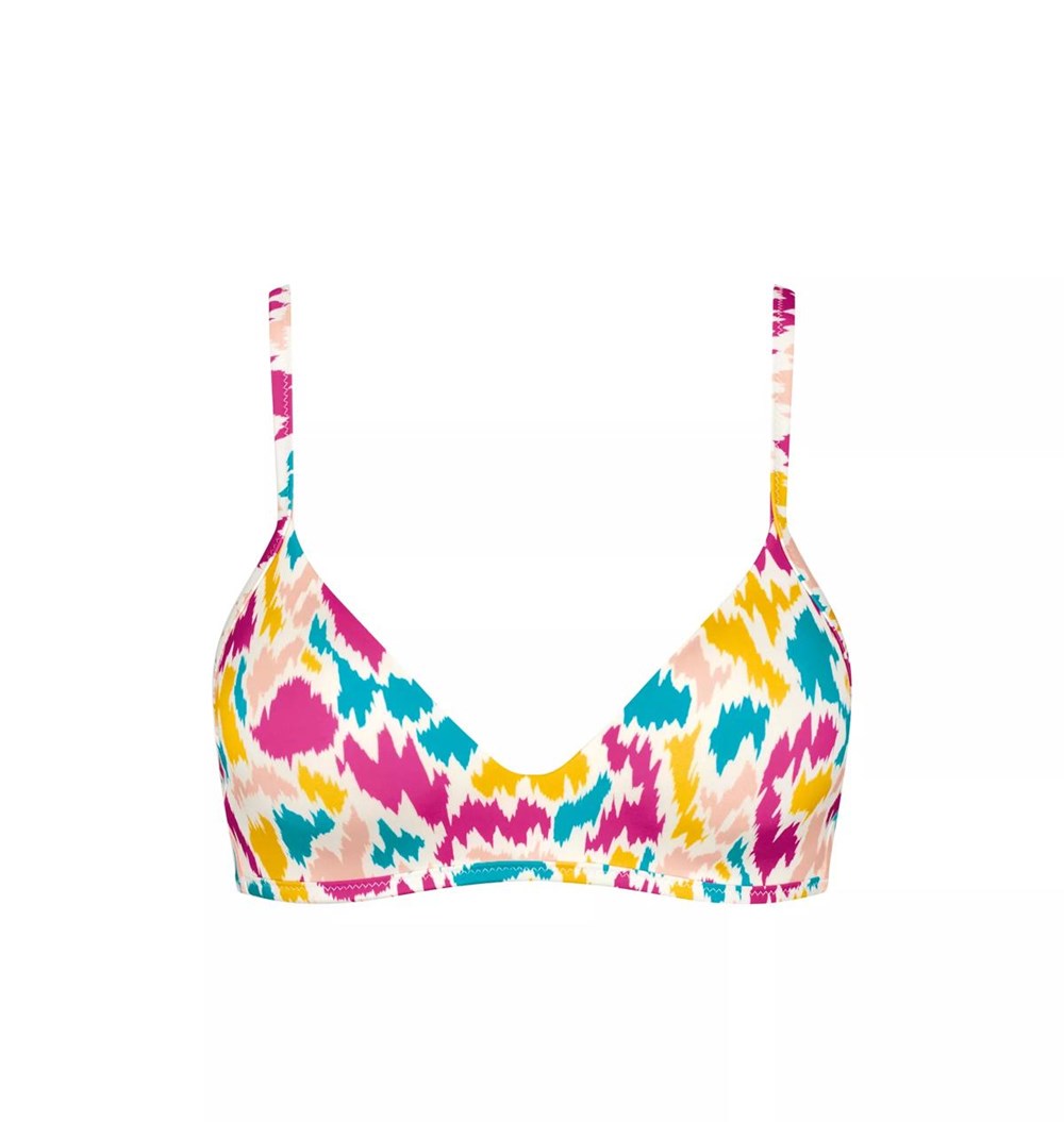 Sloggi Shore Fancy Guppy Bikini Top Watowany Multicolour | 42538-QSWK