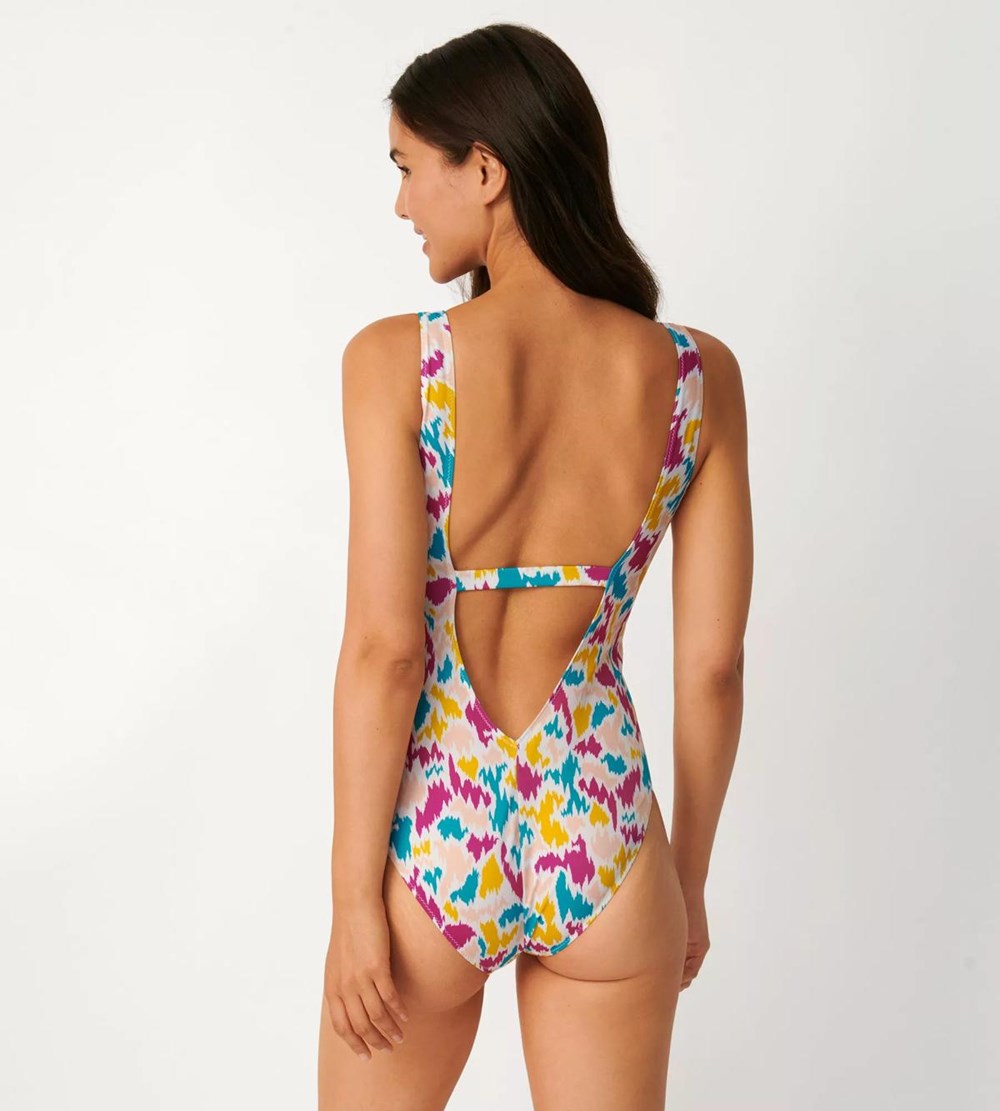 Sloggi Shore Fancy Guppy Swimsuit With Watowany Cups Multicolour | 05197-EVBP