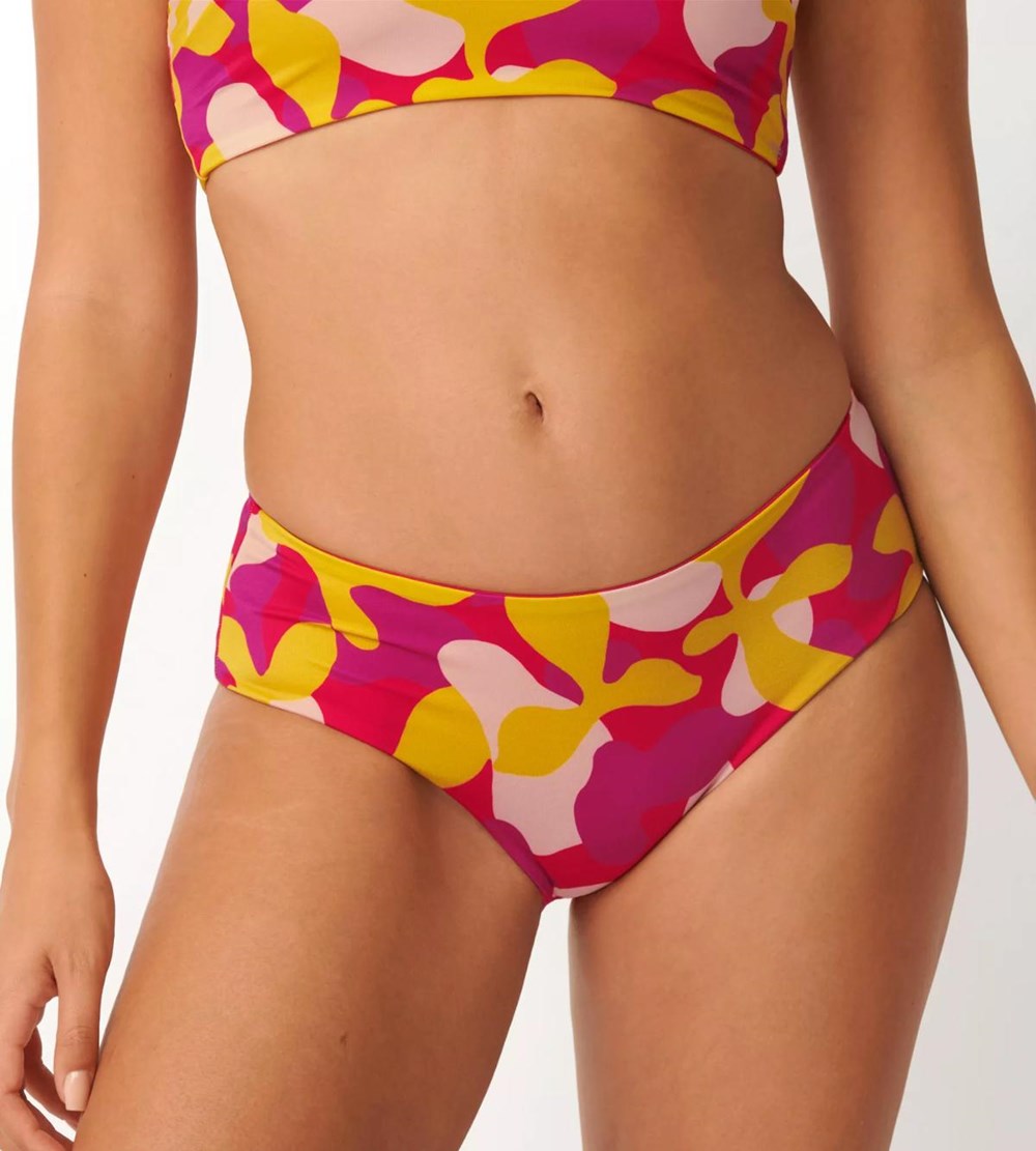 Sloggi Shore Flower Horn Bikini Midi Brief Pink-Dark Combination | 78042-YREU