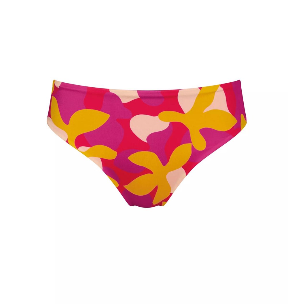 Sloggi Shore Flower Horn Bikini Tai Pink-Dark Combination | 43196-FDCJ