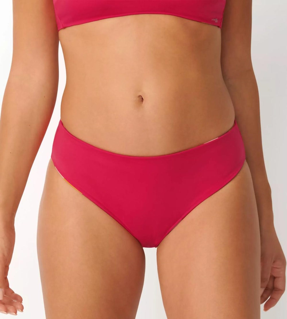 Sloggi Shore Flower Horn Bikini Tai Pink-Dark Combination | 43196-FDCJ