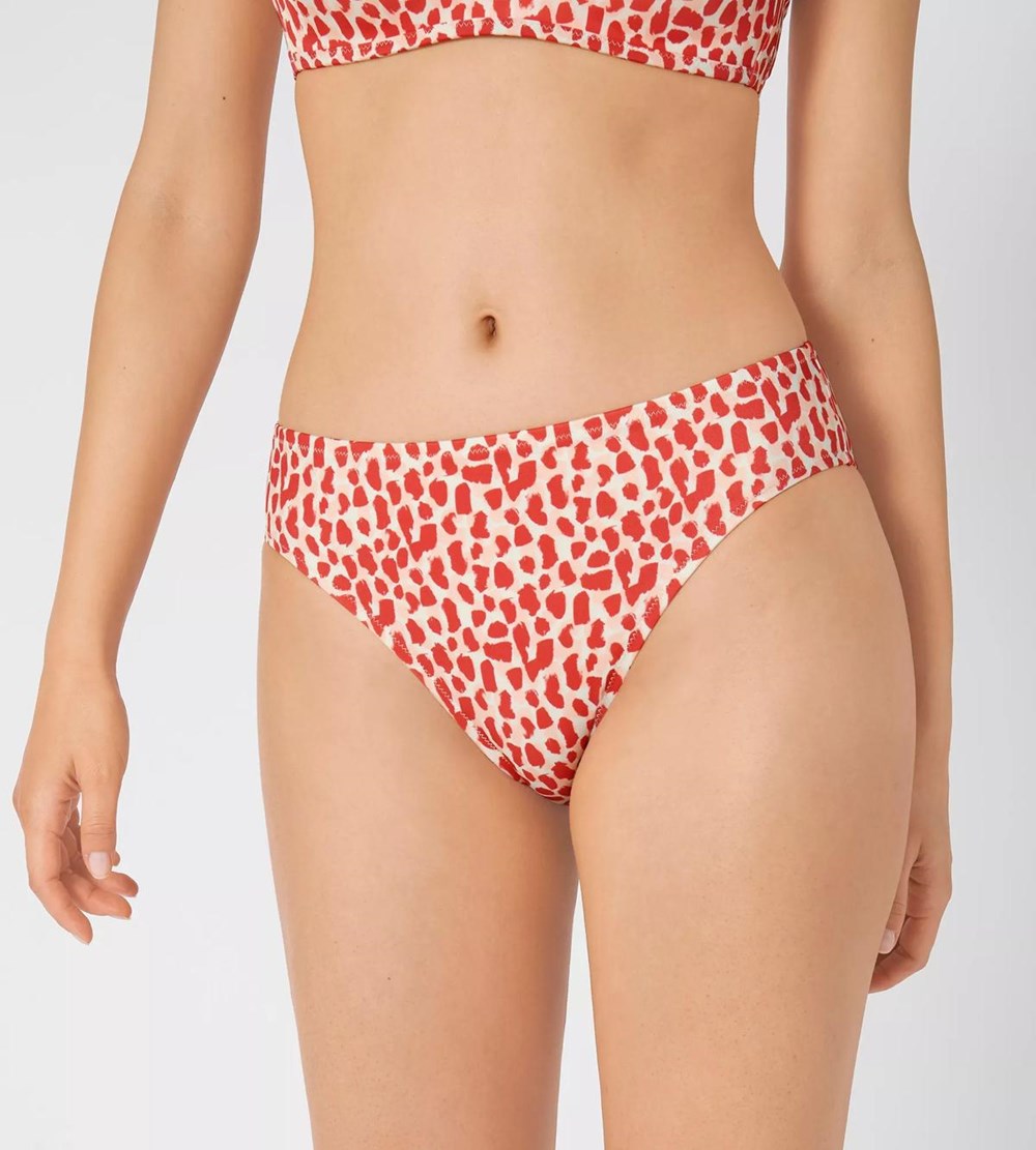 Sloggi Shore Koh Tachai Bikini High Leg Różowe Głęboka | 52764-IGTK