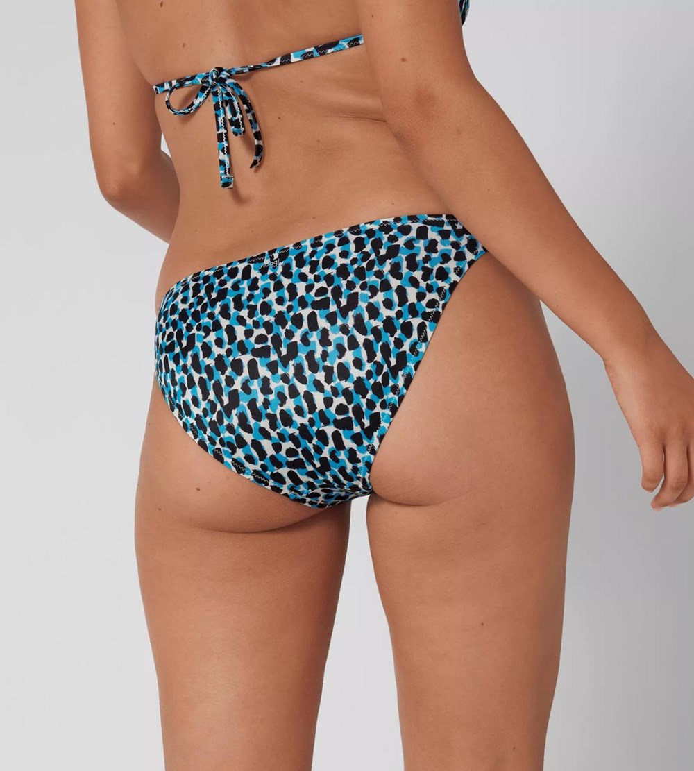 Sloggi Shore Koh Tachai Bikini Tanga Niebieskie Ciemny | 76451-XSQJ