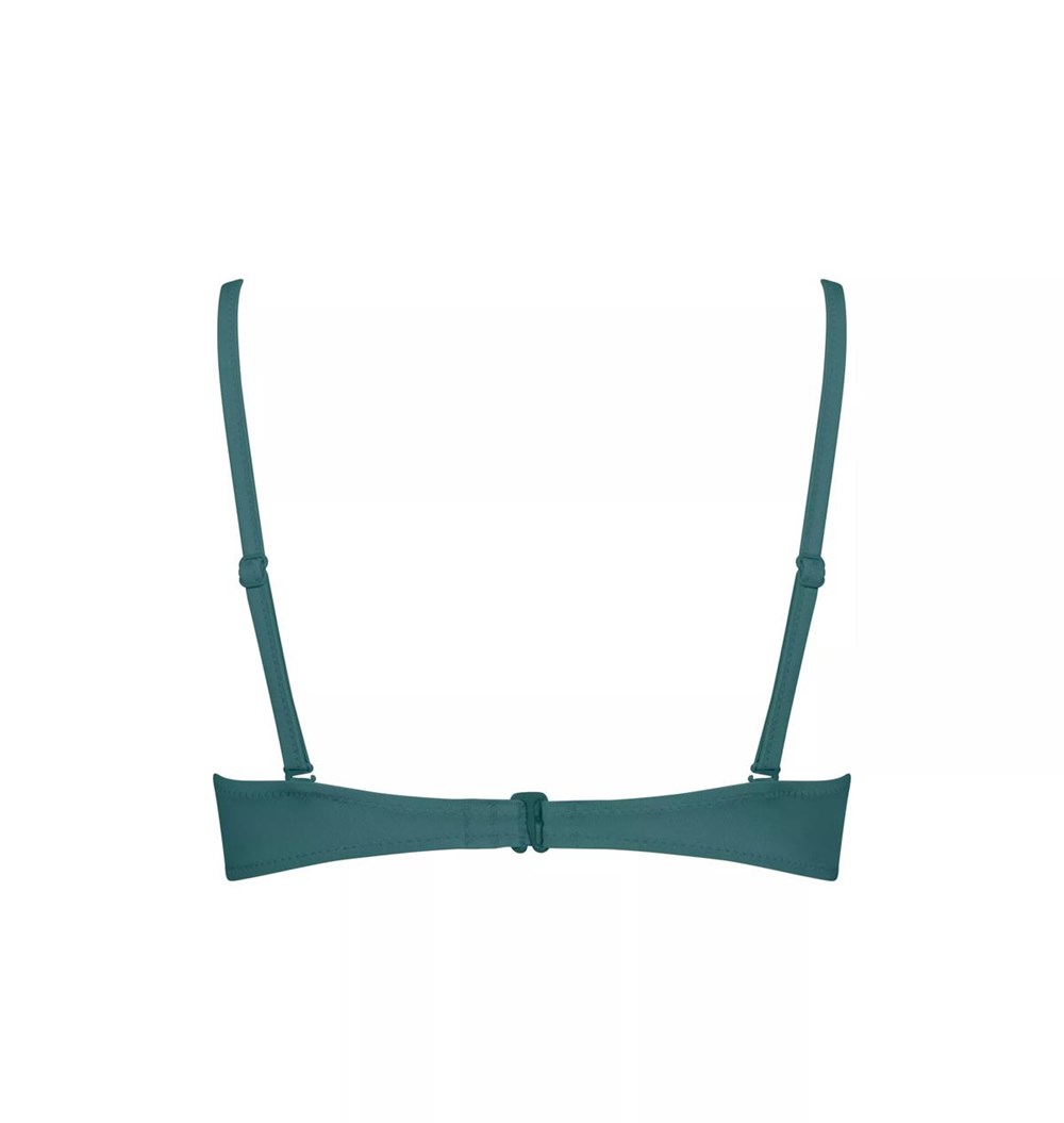 Sloggi Shore Kosrae Bikini Top Watowany Zielone | 96803-WJAG