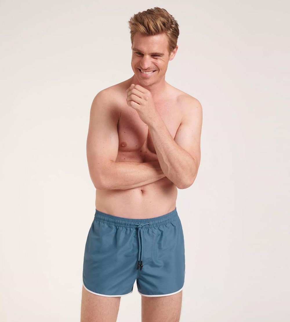 Sloggi Shore Lannio Swimshorts Niebieskie | 70542-HELS