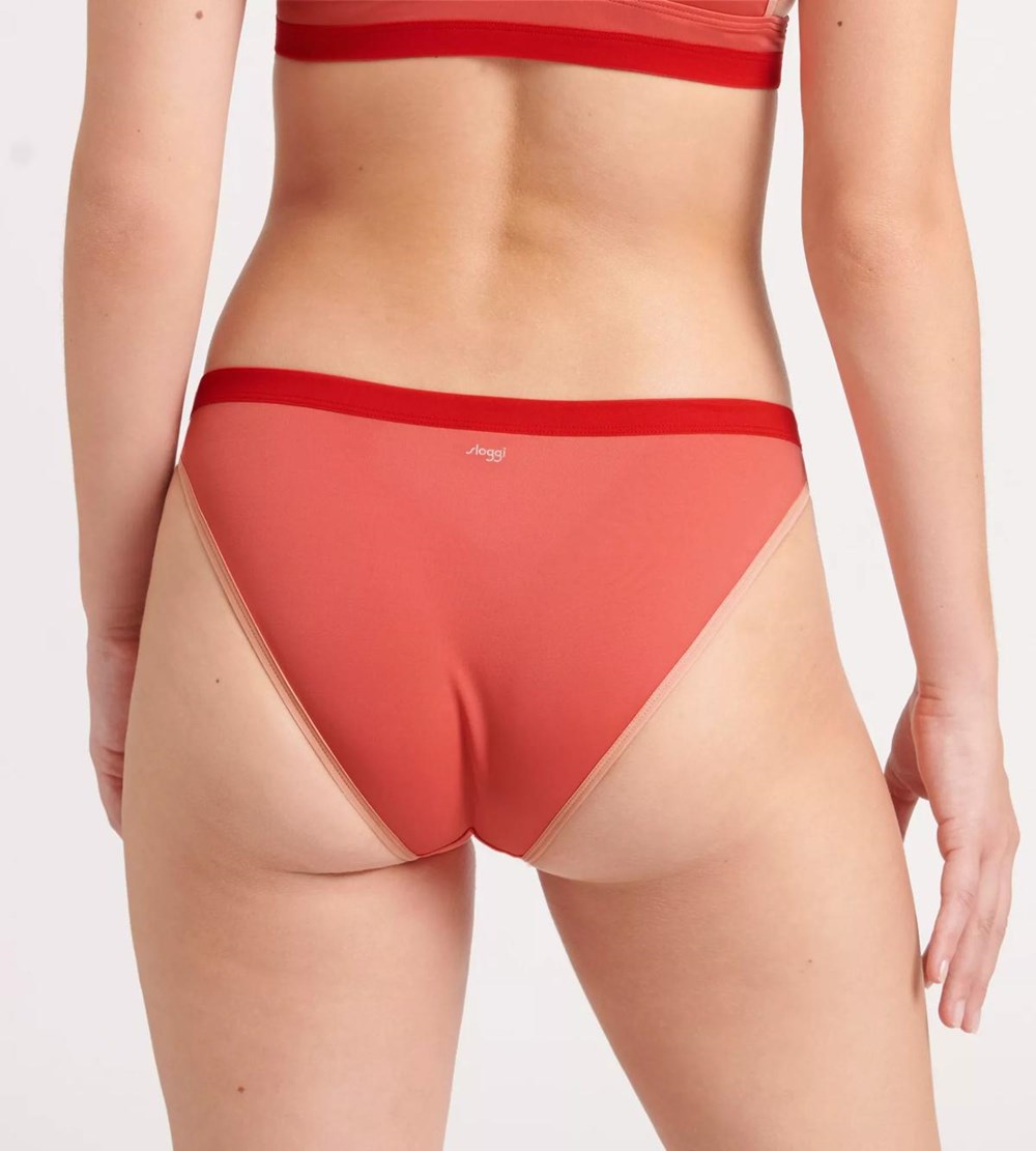 Sloggi Shore Marina Grande Bikini Midi Brief Koralowe | 25048-AYUS