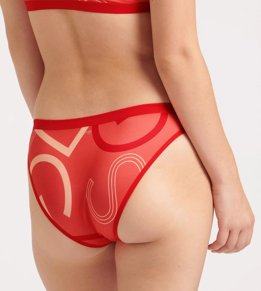 Sloggi Shore Marina Grande Bikini Midi Brief Campari-Light combination | 36549-GZWB