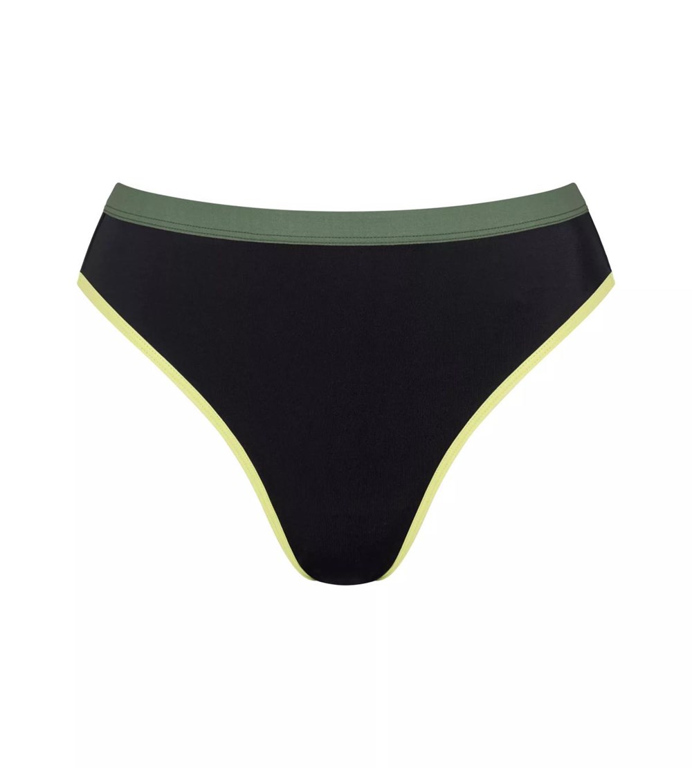 Sloggi Shore Marina Grande Bikini Tai Czarne | 45789-XPJF