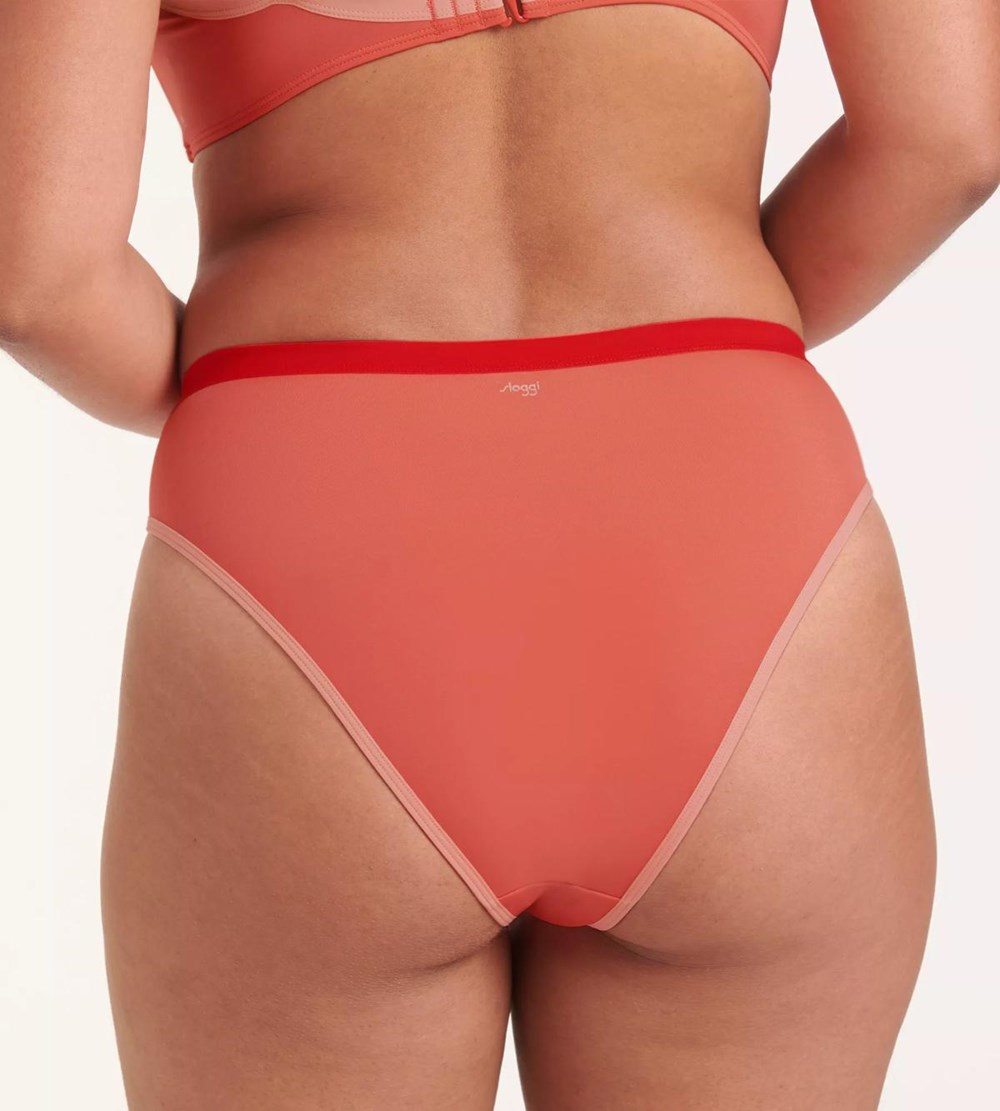 Sloggi Shore Marina Grande Bikini Tai Koralowe | 37824-TBZD