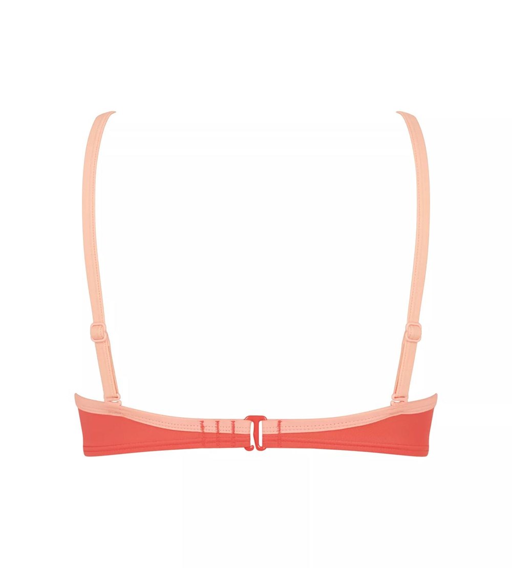 Sloggi Shore Marina Grande Bikini Top Watowany Koralowe | 59078-ZMQS