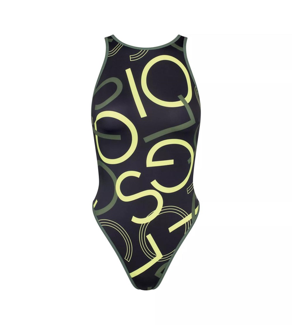 Sloggi Shore Marina Grande Swimsuit Czarne | 51204-UGVC