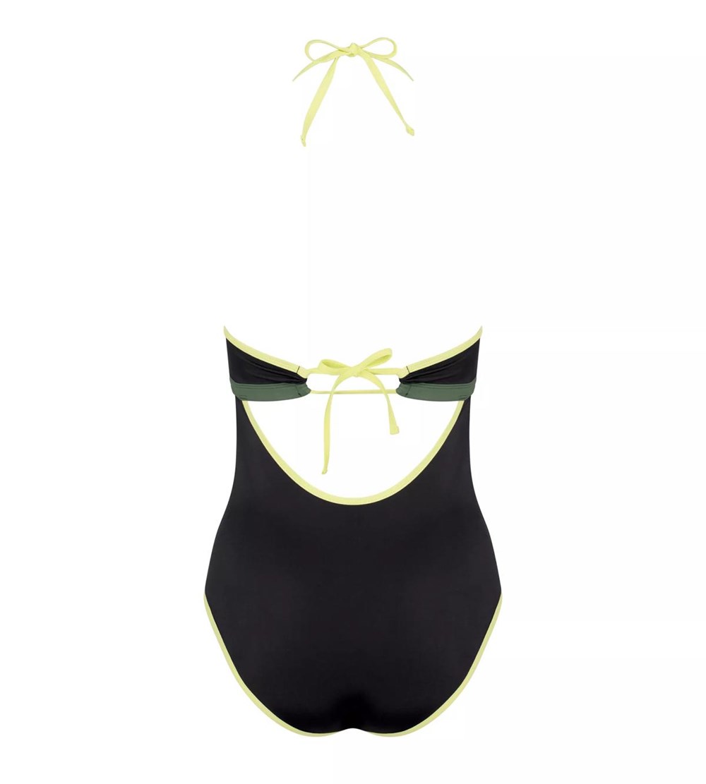 Sloggi Shore Marina Grande Swimsuit With Watowany Cups Czarne | 26389-RBWY