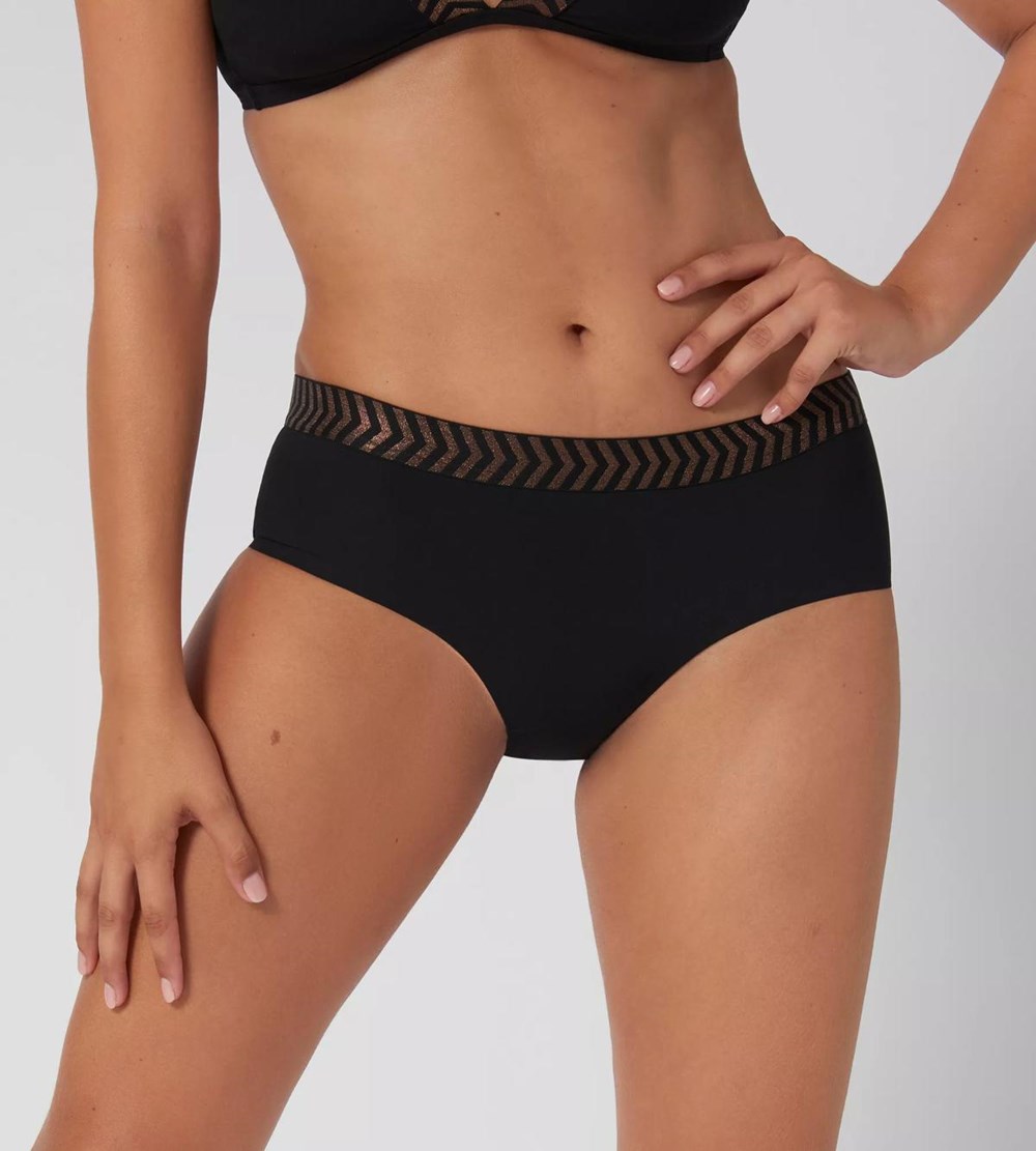 Sloggi Shore Mili Atoll Bikini Hipster Czarne | 71589-SIBV