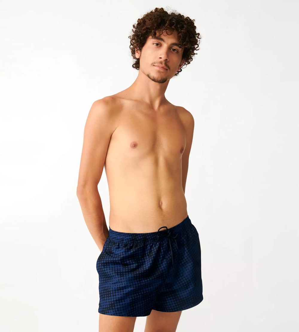 Sloggi Shore Spiny Puffer Swimshorts Czarne | 23490-FDZK