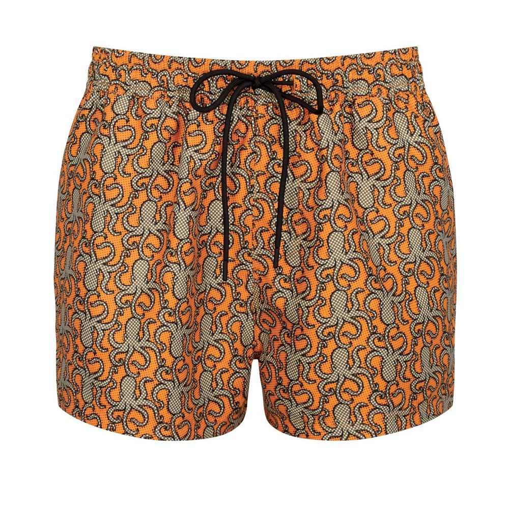 Sloggi Shore Spiny Puffer Swimshorts Żółte Ciemny | 19524-LYKJ