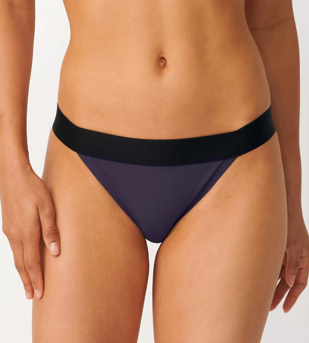 Sloggi Shore Tropical Gar Bikini Brazilian Brief Ink Gray | 13942-YALU