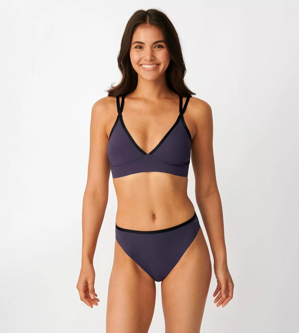 Sloggi Shore Tropical Gar Bikini Tai Ink Gray | 06491-PKFO