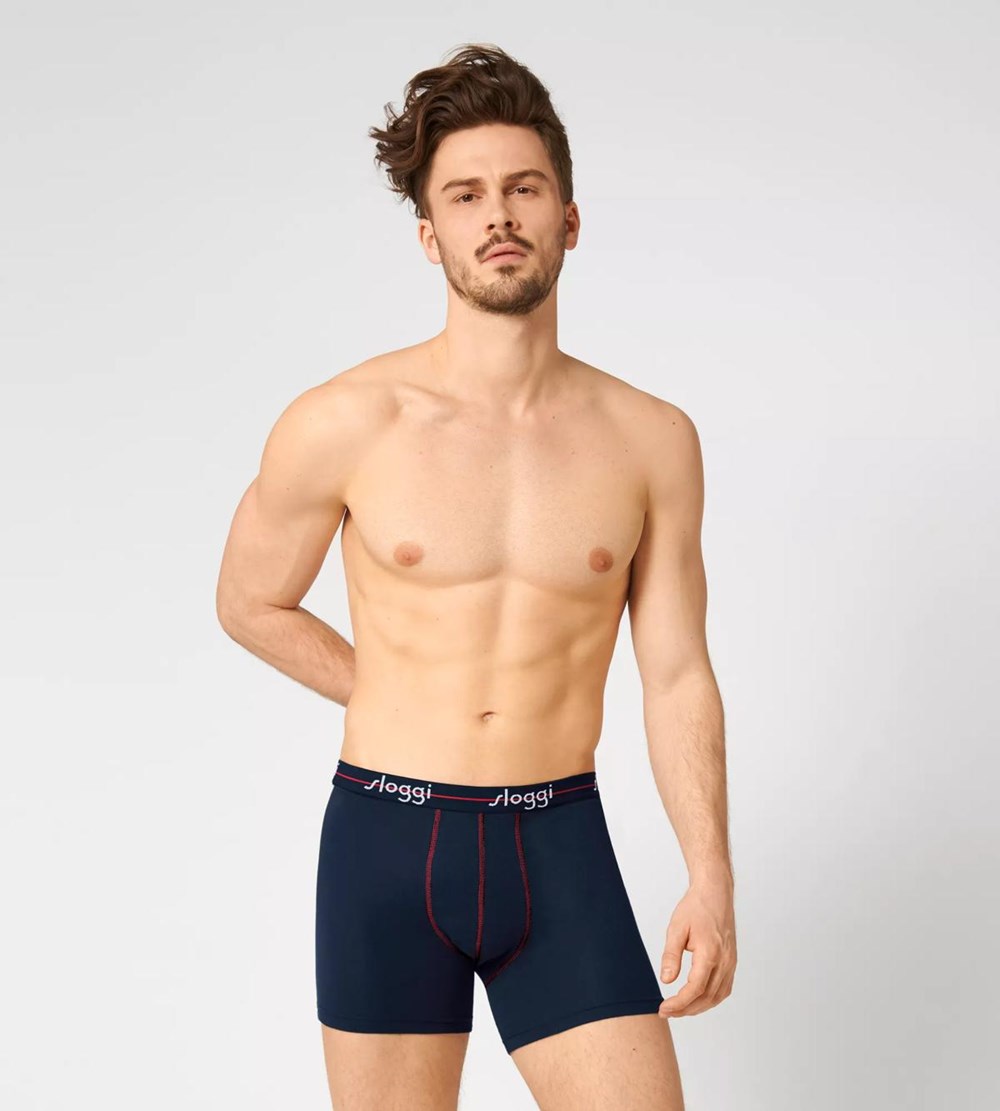 Sloggi Start Shorts Niebieskie Ciemny | 93215-EOSN