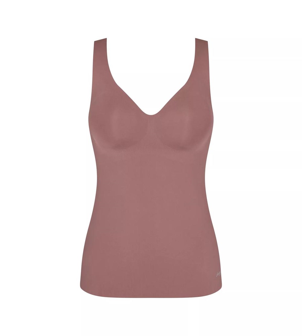 Sloggi Zero Feel Bra-shirt Cacao | 73610-IBXR