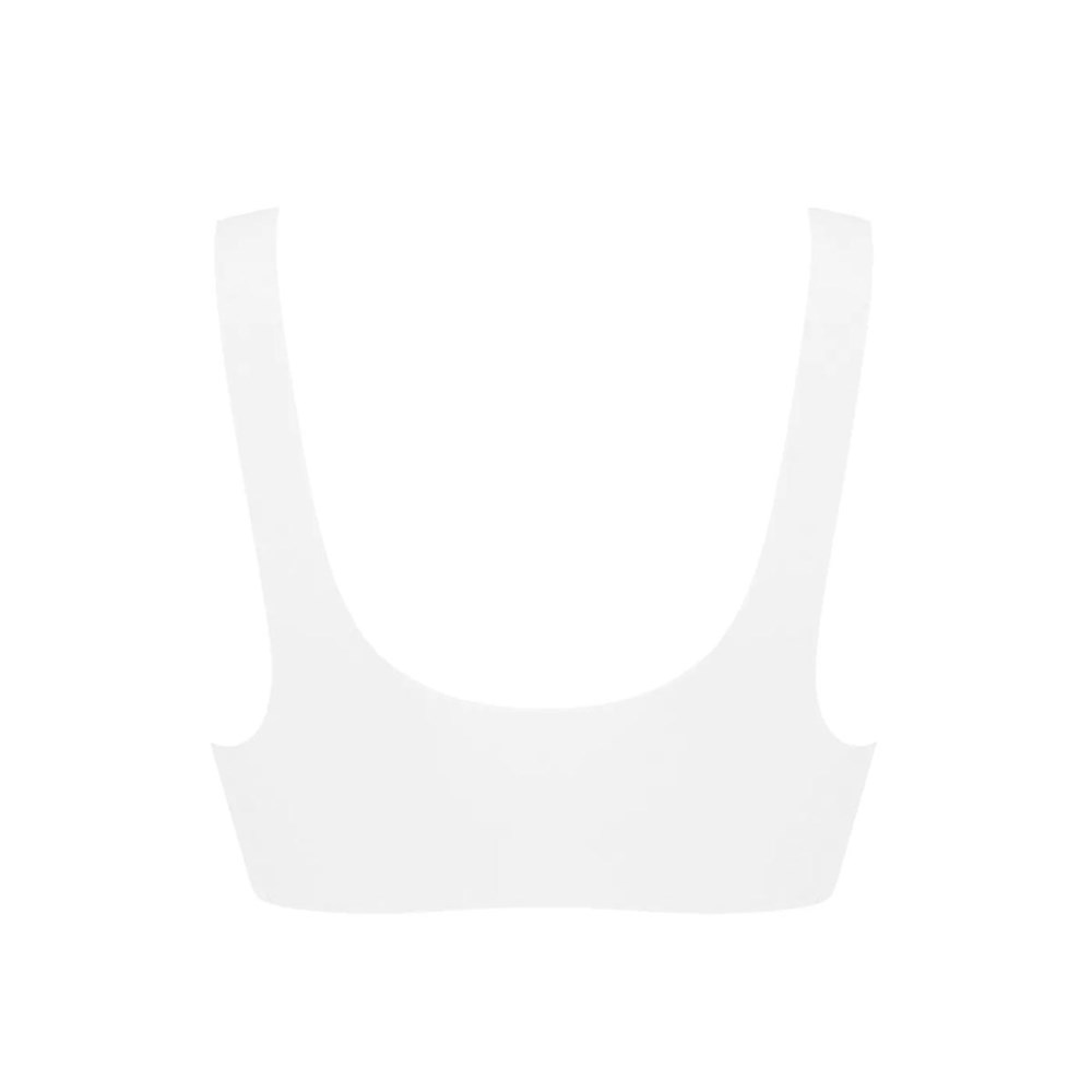 Sloggi Zero Feel Bralette Białe | 97650-GKUL