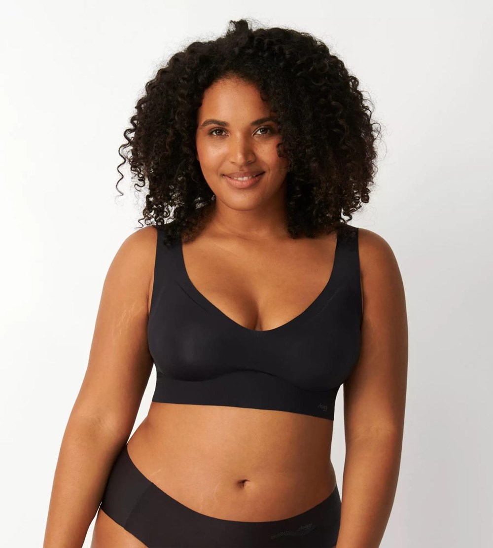 Sloggi Zero Feel Bralette Czarne | 75318-JLVE