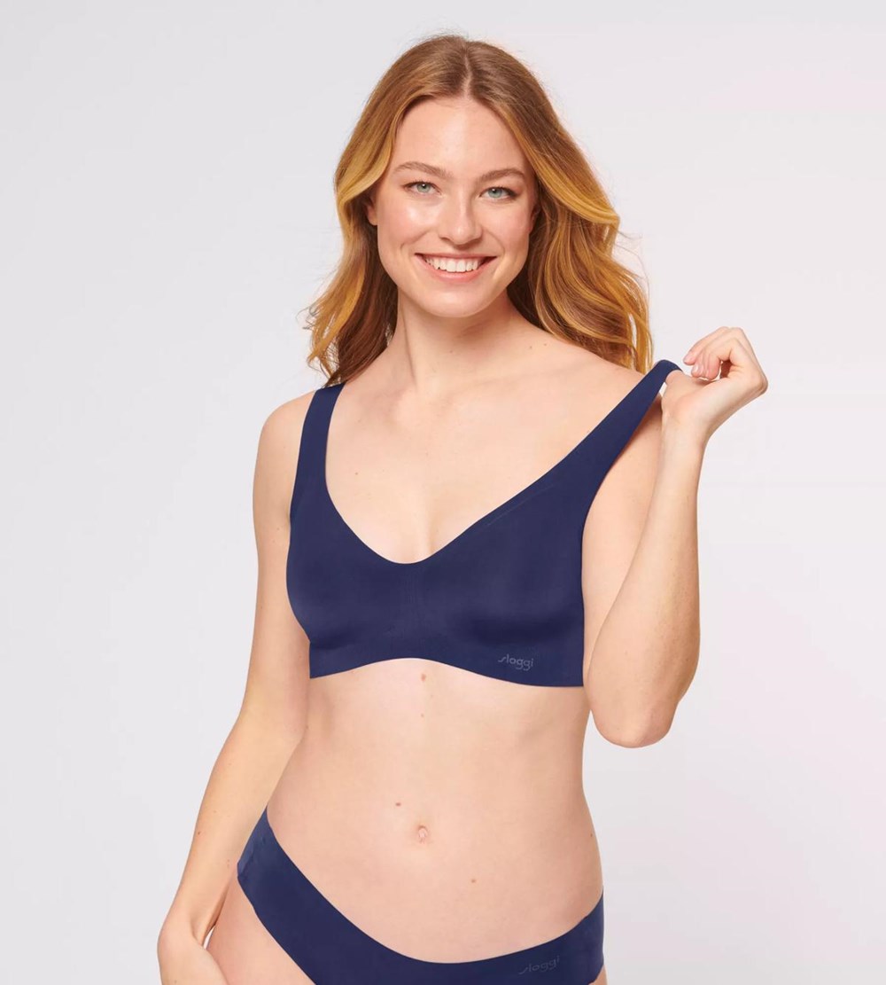 Sloggi Zero Feel Bralette Granatowe | 39180-LRGF